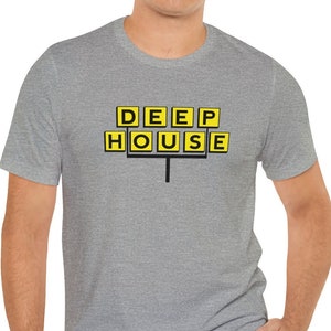 Deep House Music Funny Unisex Short Sleeve Tee melodic techno festival