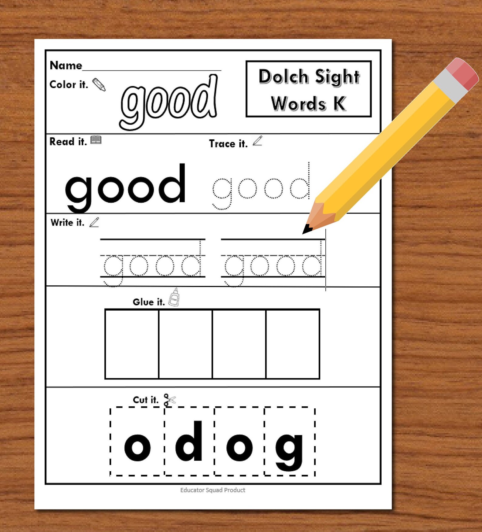 220 sight words must know worksheets printable etsy
