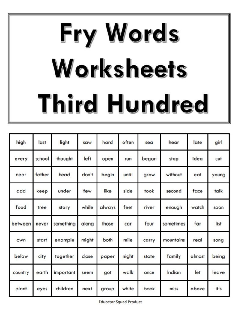 1,000 Sight Words Mega Workbook K–5 | 1,000+ Pages Fry and Dolch | High ...