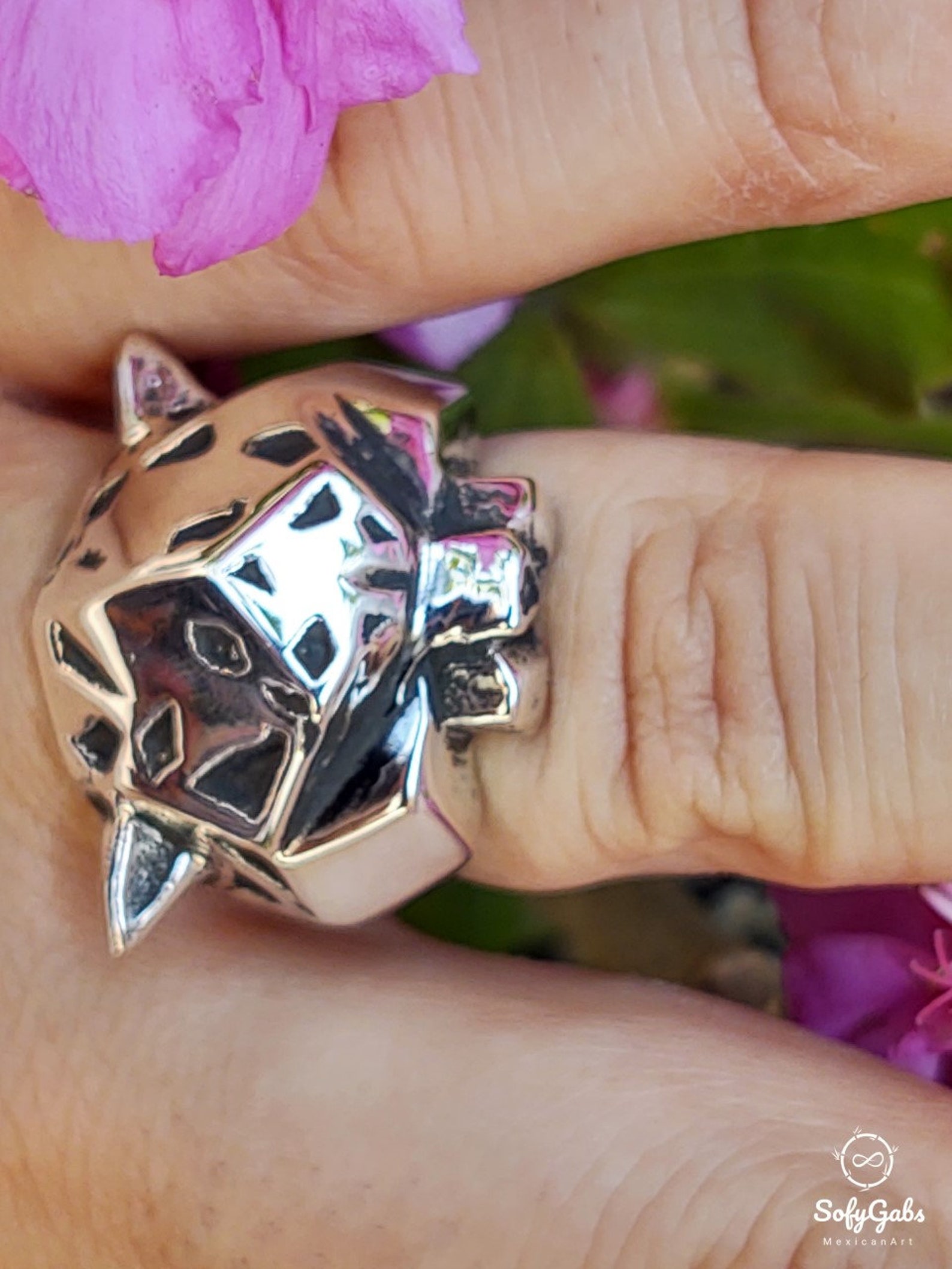 925 Sterling silver ring jaguar design | Etsy
