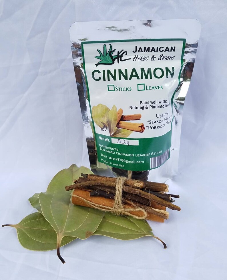Organic Jamaican Cinnamon Sticks Leaves & Bark Ceylon Etsy