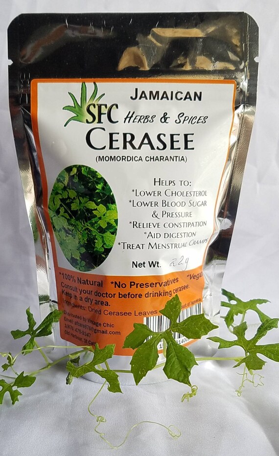 Organic Jamaican Cerasee Leaves & Vines Bitter Melon Etsy