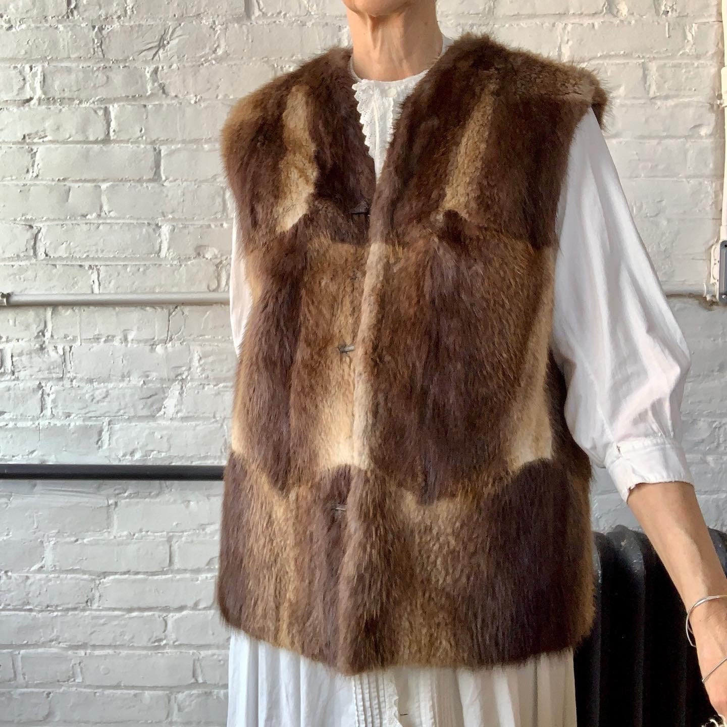 60s Fur Vest - Etsy 60s Fur Vest - Etsy