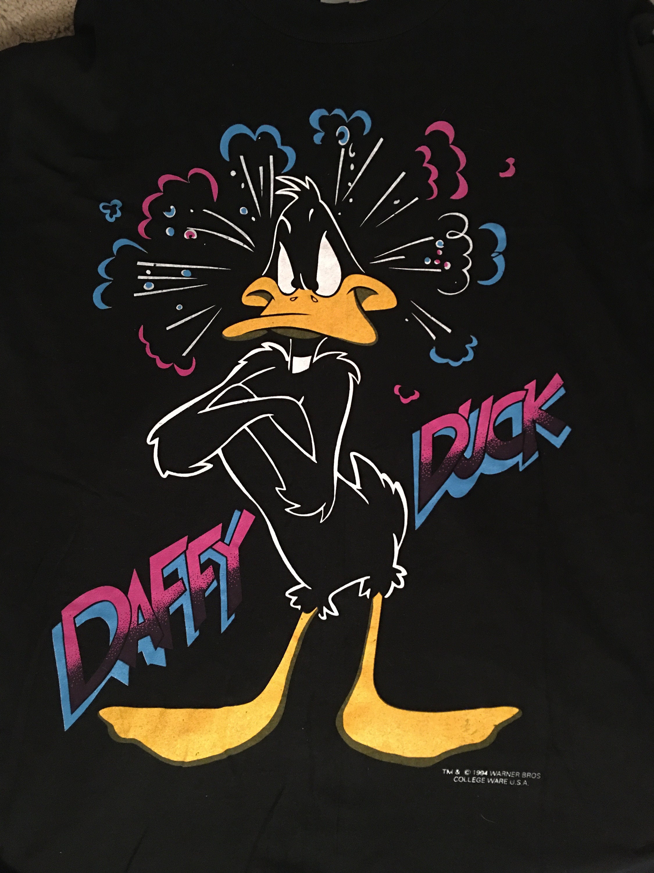 Vintage 90s Daffy Duck JC de Castelbajac Looney Tunes Ski Sweater