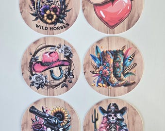 Sunflower Faith Over Fear Cardstock Cutouts - 12 Pack 3" Circles For Freshies