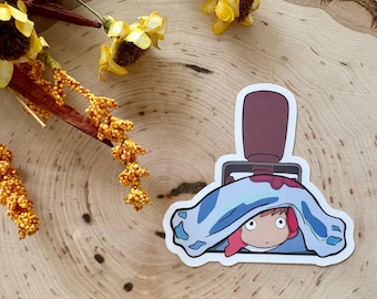 Ponyo Stamp - Studio Ghibli Inspired - Vinyl Stickers