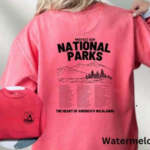 National Parks Crewneck, National Parks, Comfort Colors Crewneck, Oversized