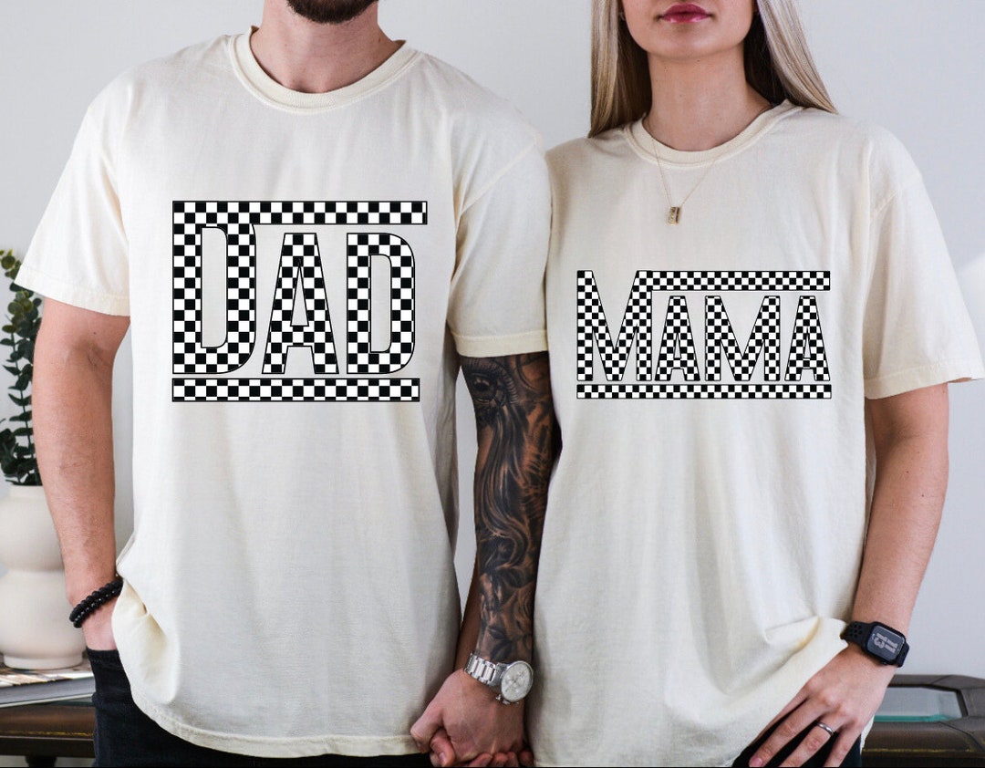 Checkered Mama Tee