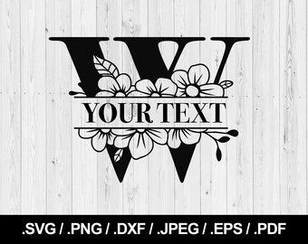 Download Split Letter W Svg Etsy