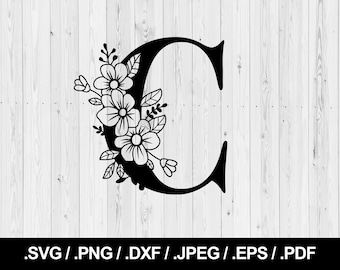 Free Free 282 Floral Letter C Svg SVG PNG EPS DXF File