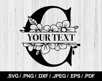 Download Split Letter C Svg Etsy