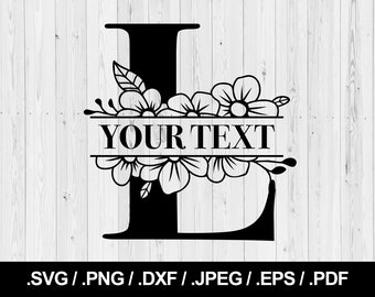 Free Free 243 Split Flower Monogram Svg Free SVG PNG EPS DXF File