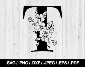 Fancy Letter T Etsy