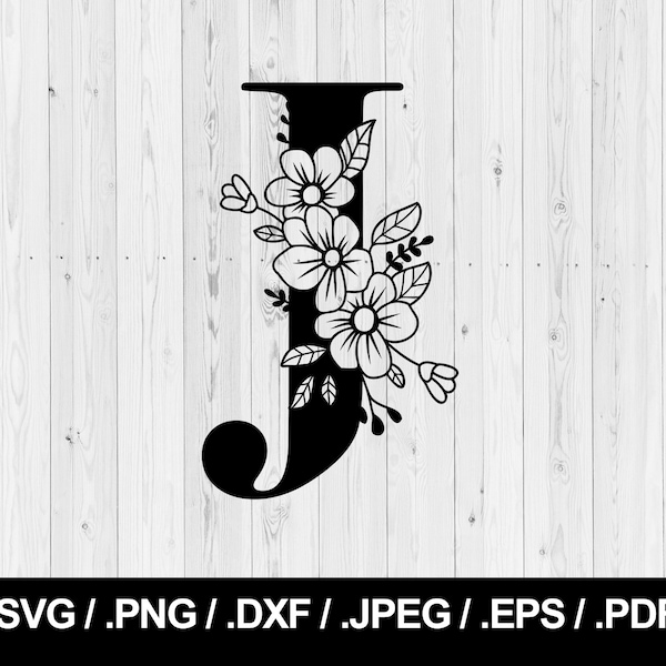 Monogram Letter J - Etsy