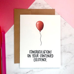 Félicitations pour votre | de carte d’anniversaire continue Drôle de carte de vœux | Carte effrontée pour les amis et la famille