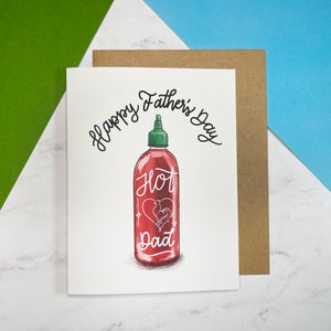 Happy Father's Day Hot Dad / Funny cheeky card for father's day