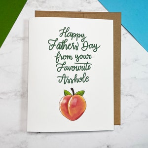 Bonne fête des pères de votre favori a * trou / Drôle de carte effrontée pour papa