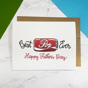 Best Pop Ever / Funny cheeky card for father's day