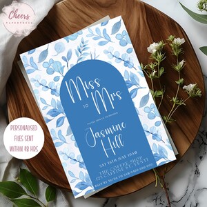 Invitation florale de Mme Blue de Zazzle.be Liste d'envies Vous avez des idées ? Invitation de douche nuptiale en téléchargement numérique | Invitation personnalisée de future mariée | Impression personnalisée