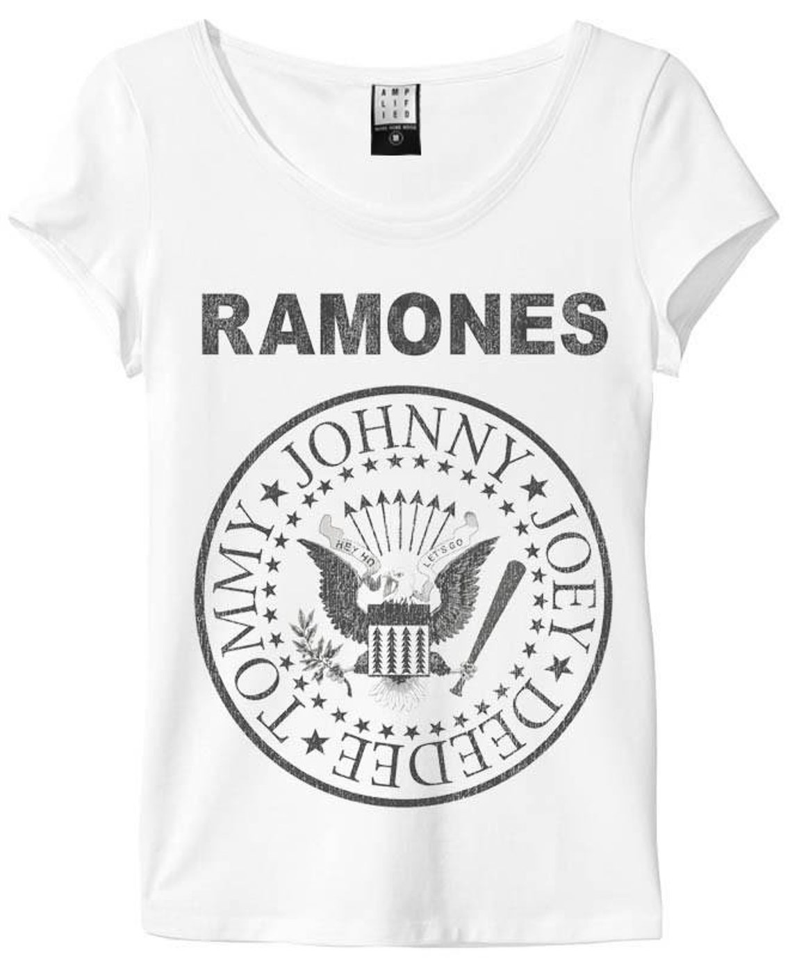Ramones Ladies White/ Unisex Amplified T-shirt | Etsy