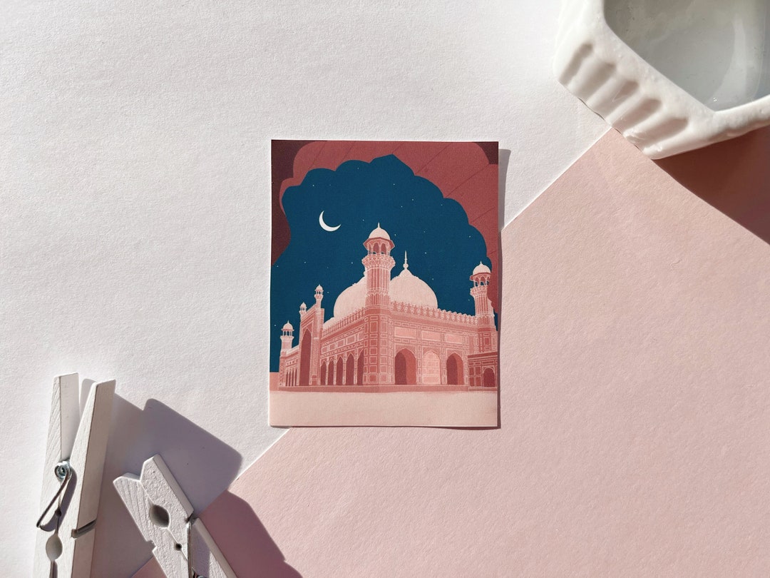 Badshahi Mosque Die Cut Sticker Bullet Journal, Laptop, Stationary