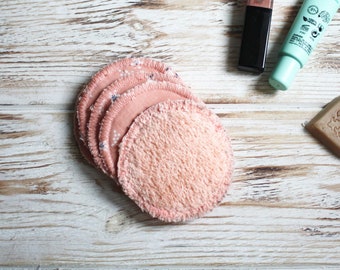 Reusable cotton rounds / Soft washable face scrubbies / Makeup remover pads / Make up pads terry