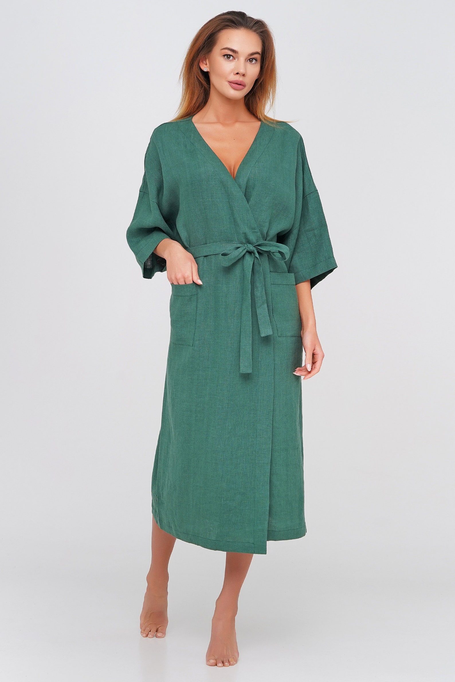 fleece maternity robe