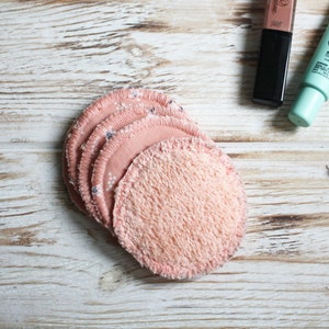 Reusable cotton face pads / Floral fabric makeup remover rounds / Facial skincare / Cotton make up wipes / Soft washable facial rounds