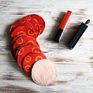 Set of reusable face scrubbies / Cotton makeup remover pads /Soft washable face pads terry / Zero waste fabric make up rounds