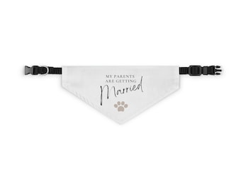 My Parents Are Getting Married! Pet Bandana Collar