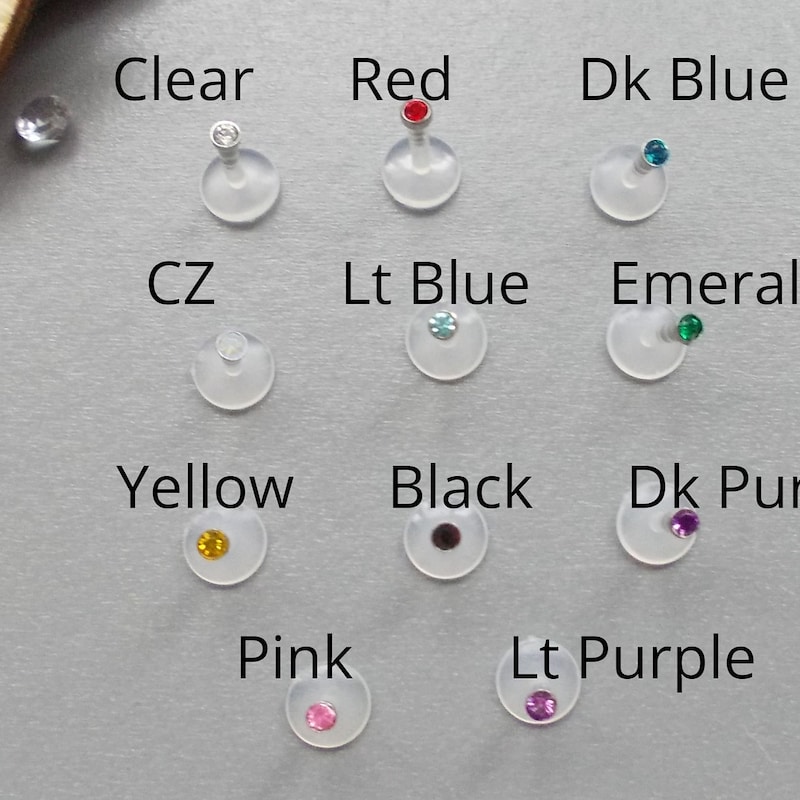 4mm Opal Lip Bar - Etsy UK