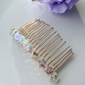 Star Hair Comb, Wedding Hairpiece, Bridal Hair Accessory, Celestial Hair Comb, Bridesmaids gift, gift for her