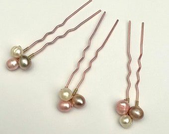 Freshwater Pearl  hair pins