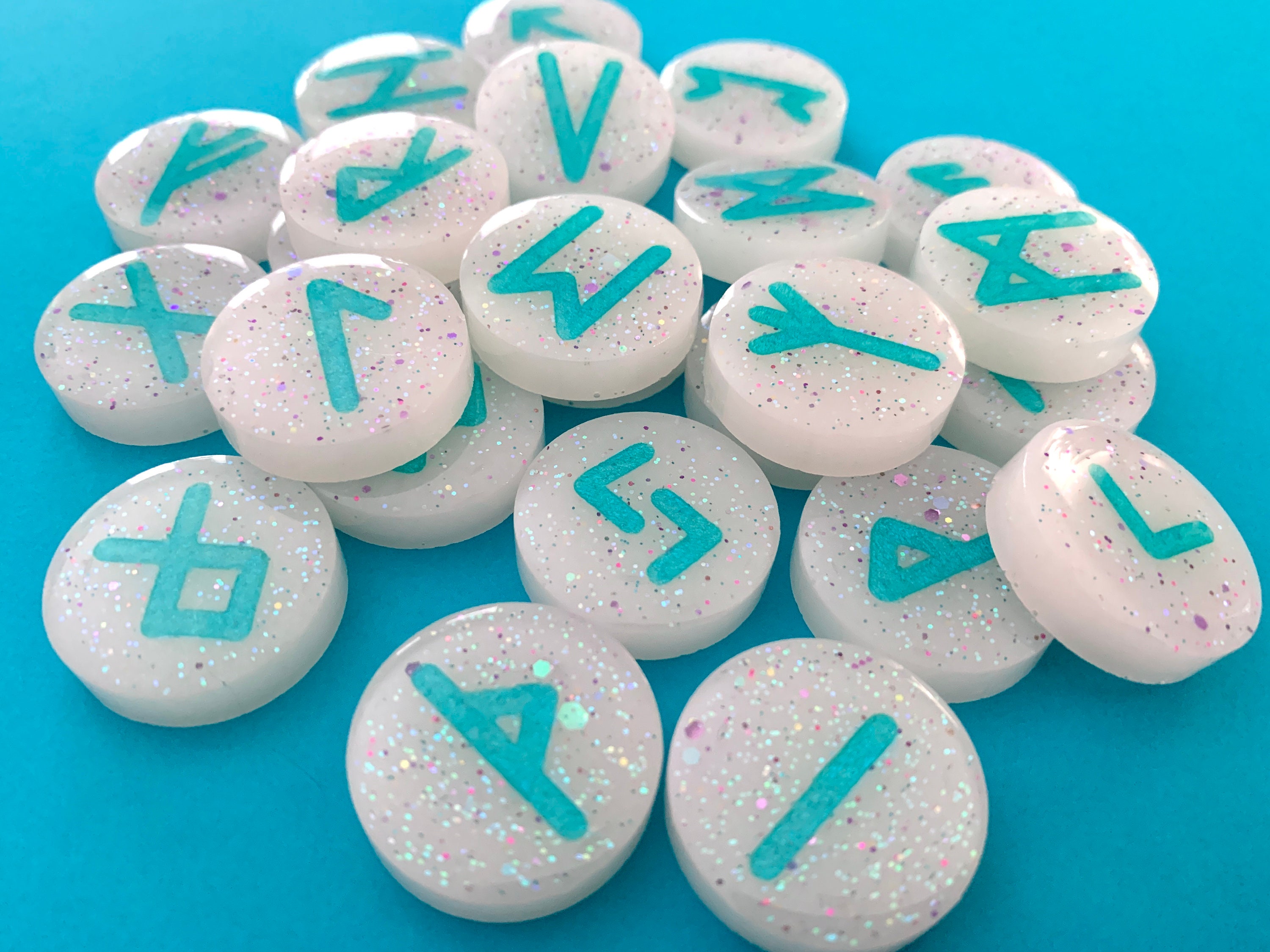Fairy 24 Pc Resin Rune Set - Etsy
