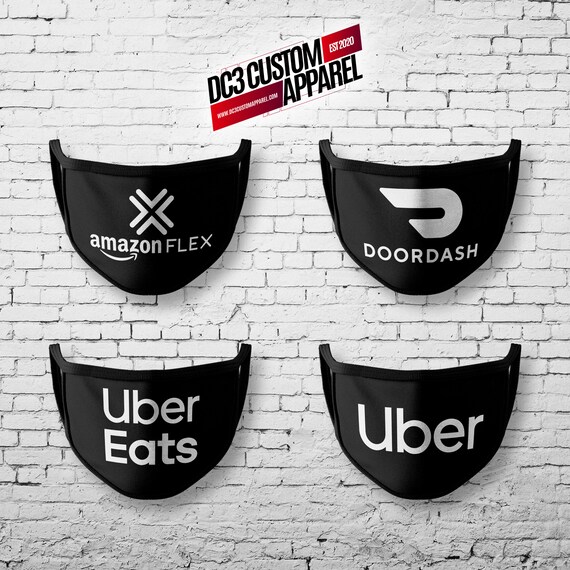 Ride Share Delivery Mask Amazon Flex Mask Uber Eats Mask Etsy