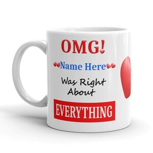 Omg! Personalisierte Name Becher RB