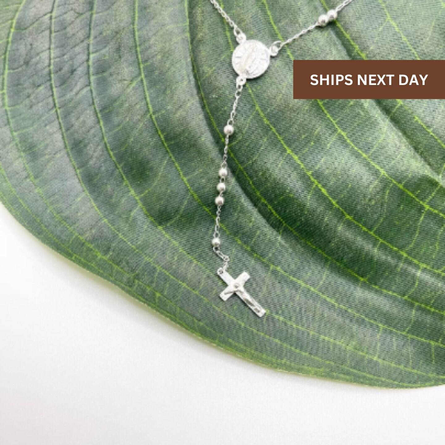 Silver Rosary Necklace Etsy Singapore