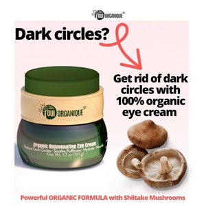 Under Eye Cream For Dark Circles, Puffiness, Wrinkles - Organic Eye Cream - Natural Skincare Products, Anti Wrinkle Cream