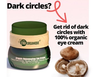 Under Eye Cream For Dark Circles, Puffiness, Wrinkles - Organic Eye Cream - Natural Skincare Products, Anti Wrinkle Cream