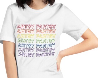 Artsy Fartsy ROYGBIV Unisex T-Shirt