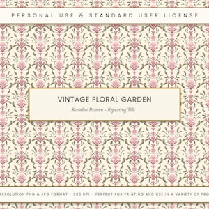 Papel tapiz de alta resolución con diseño sin costuras de rosas florales vintage, diseño de sublimación de tela, manualidades de bricolaje, regalos personalizados, delicadas flores rosas