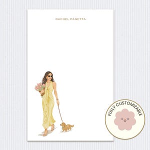 Custom Portrait Illustrated Notepad: Personalized Pet Stationery