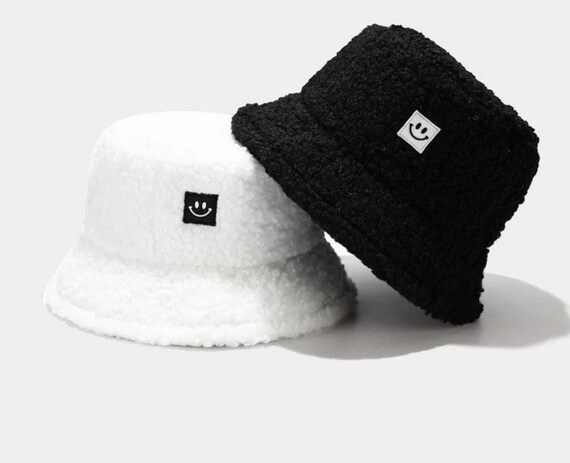 Faux Teddy Bucket Hat Super Soft Plush 