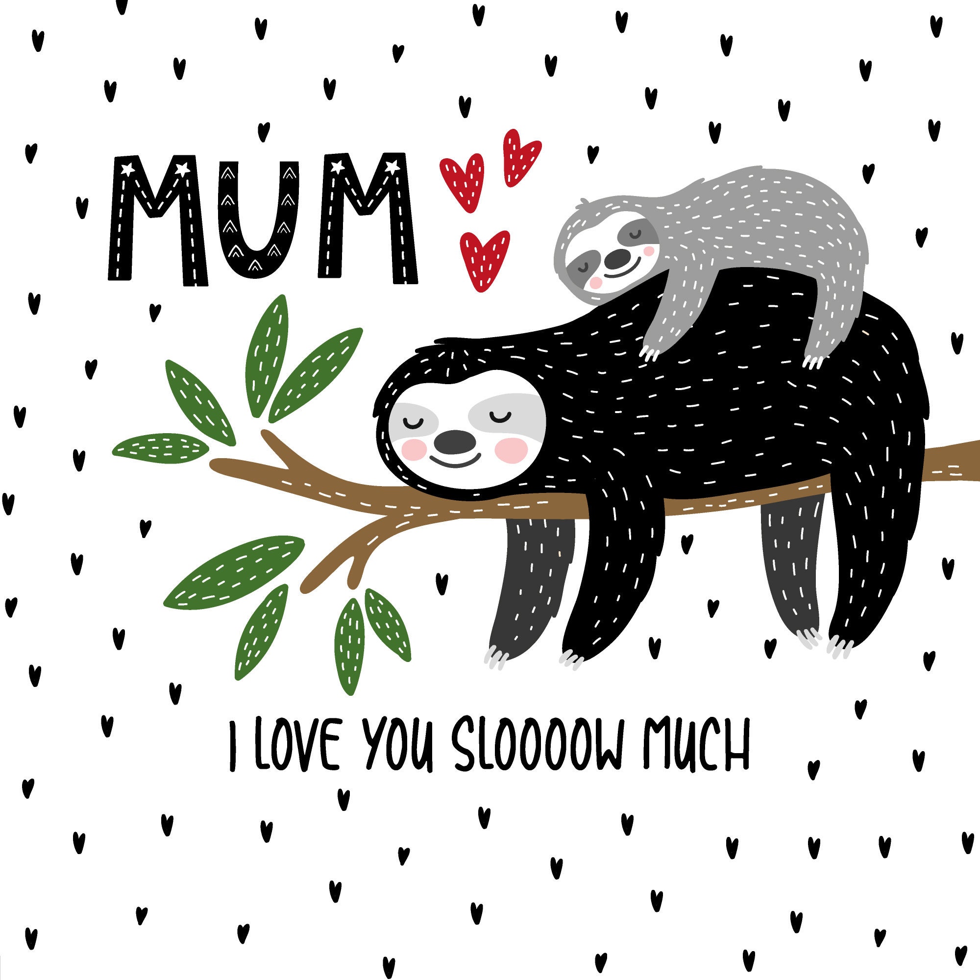 sloth-mother-s-day-card-sloth-themed-mother-s-day-etsy