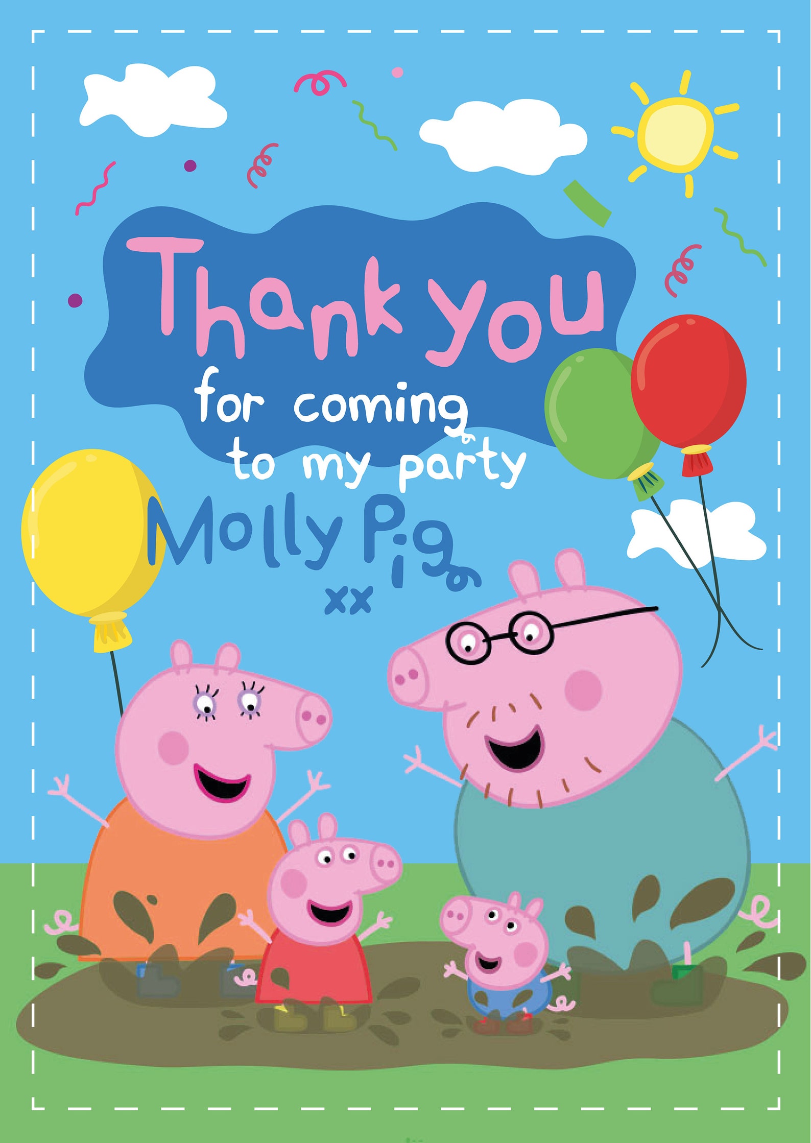 peppa-pig-thank-you-cards-peppa-pig-themed-cards-peppa-pig-etsy-uk