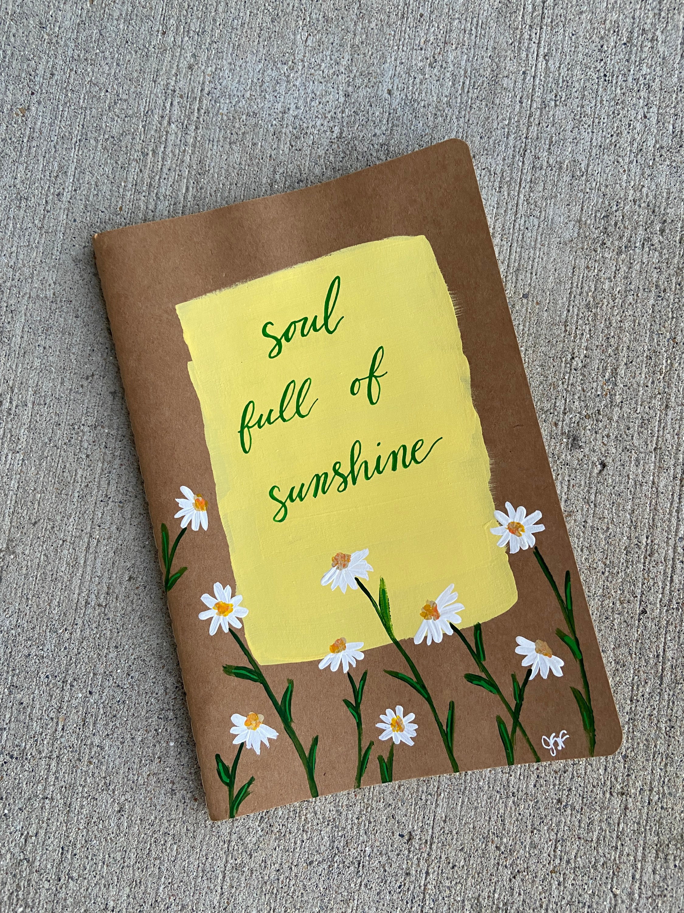 Hand Lettering Journal Hand Painted and Hand Lettered Journal - Etsy