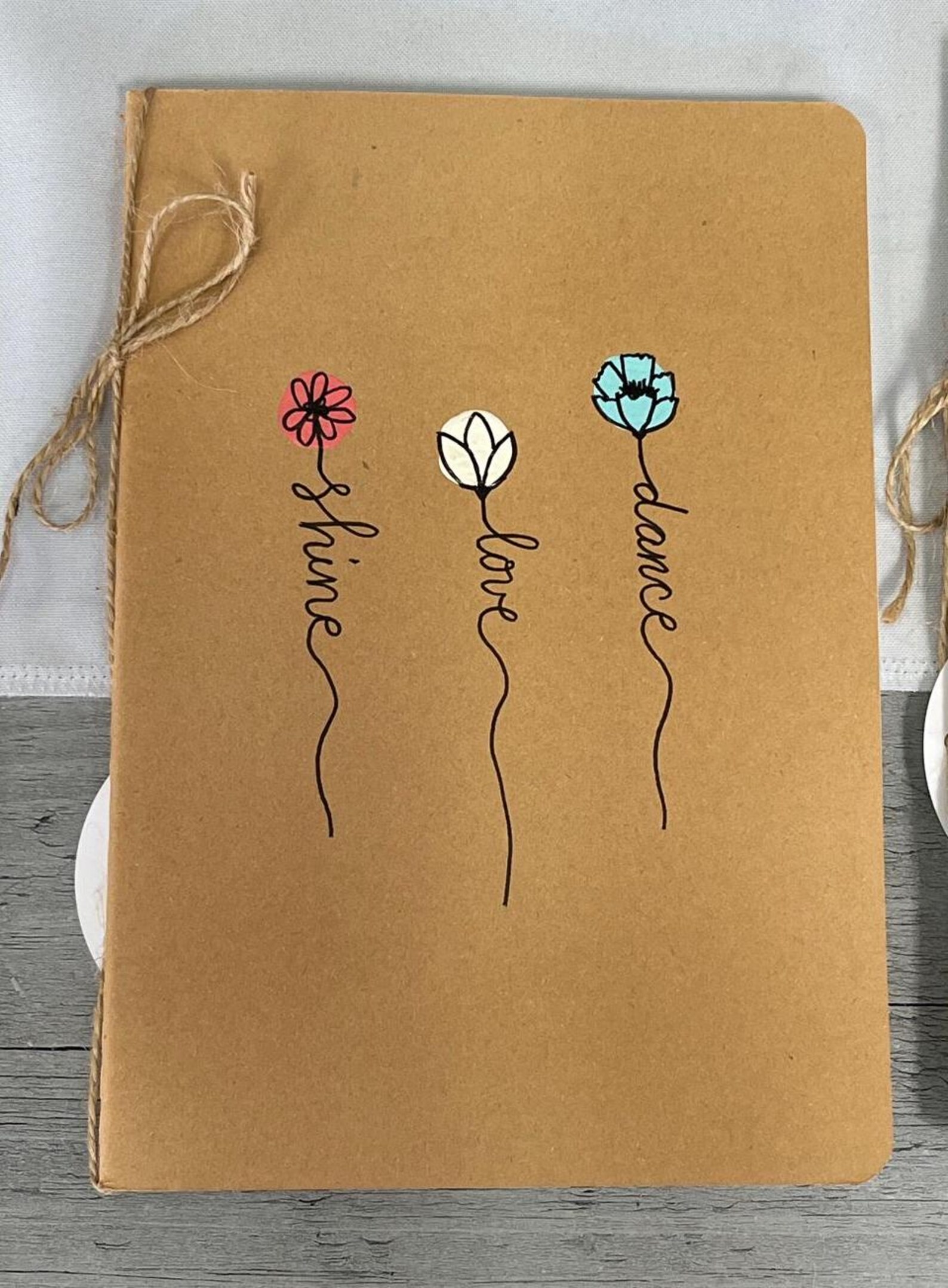 Hand Lettering Journal Hand Painted and Hand Lettered Journal - Etsy