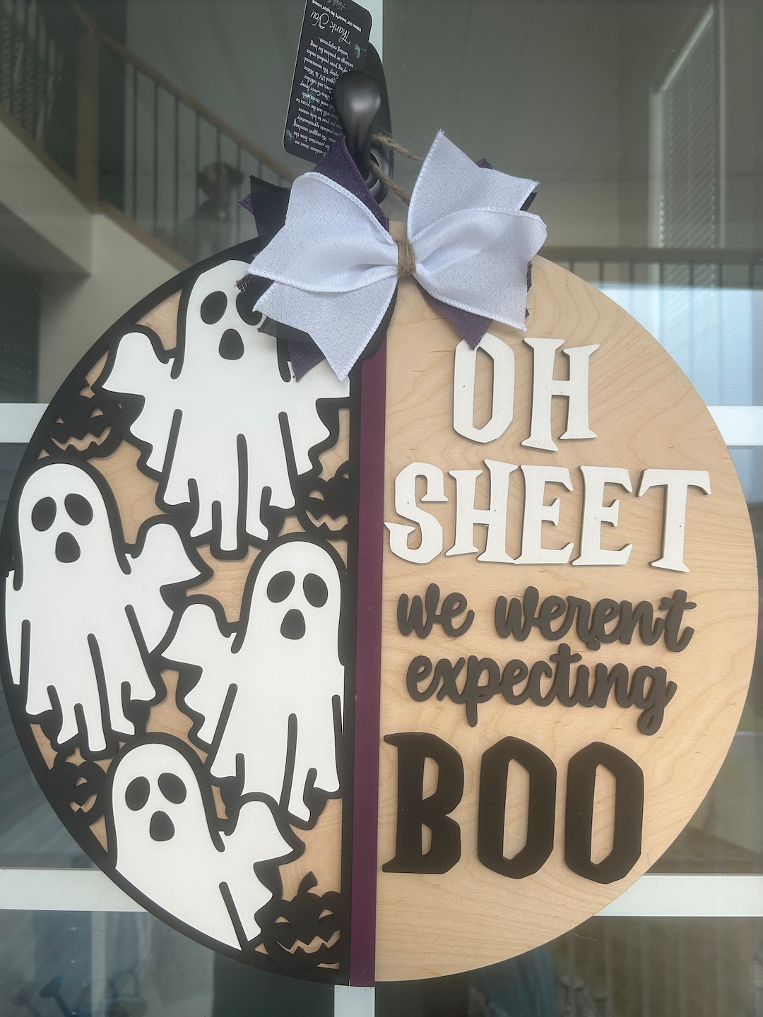 Halloween Door Hanger | Laser Cut | Fall Door Hanger | Halloween Door ...