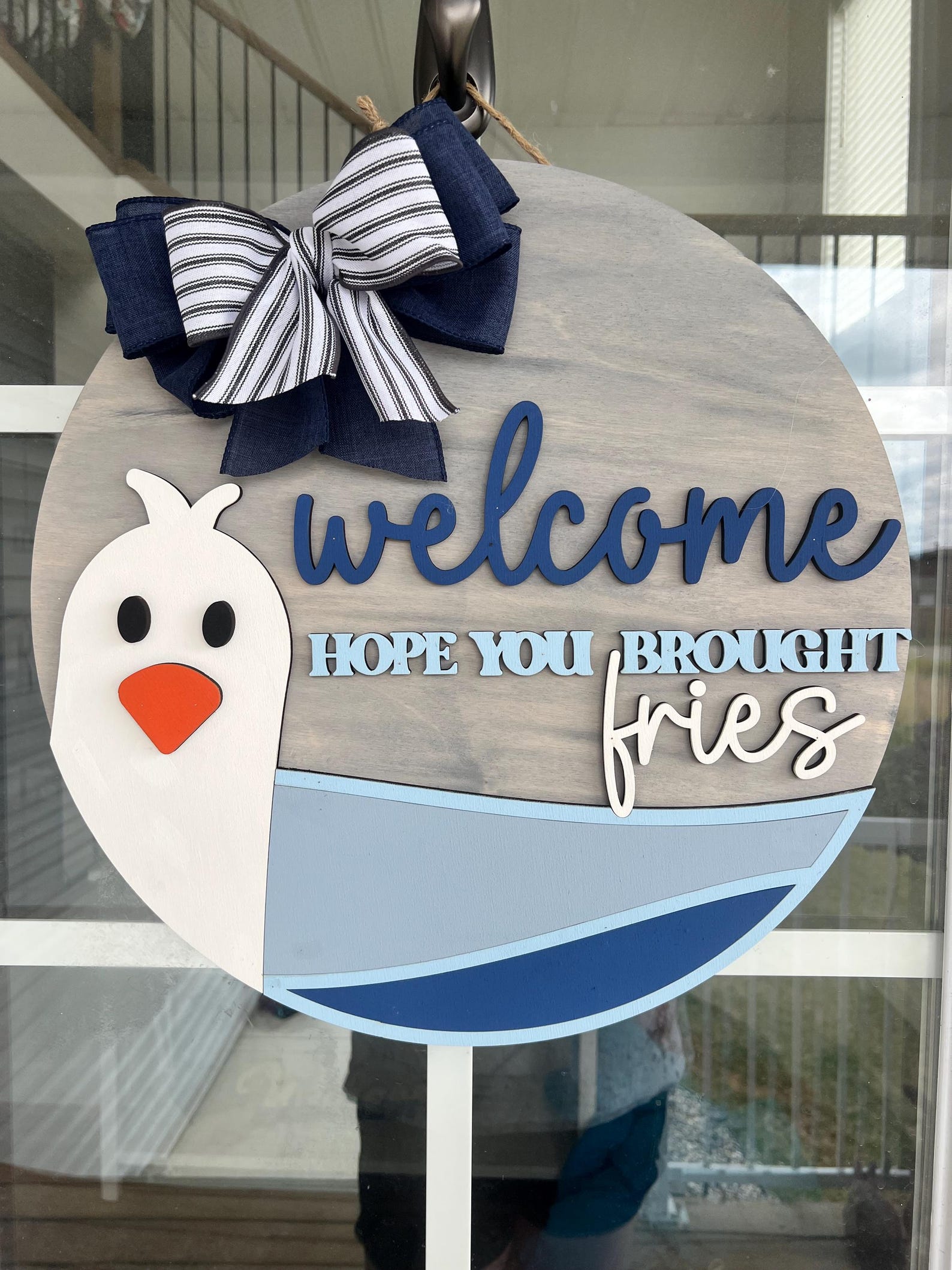 Summer Door Hanger | Laser Cut | Seagull Door Round | Hope You Brought ...