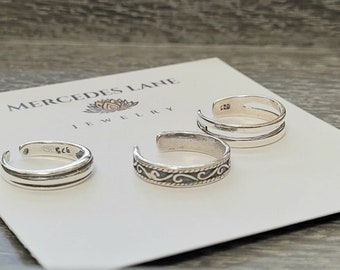 925 Sterling Silver Toe Rings ~ Jewelry Canada